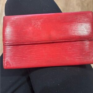 Vintage Louis Vuitton Red EPI Wallet